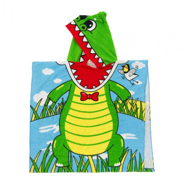 prosop-de-plaja-copii-poncho-crocodil-2